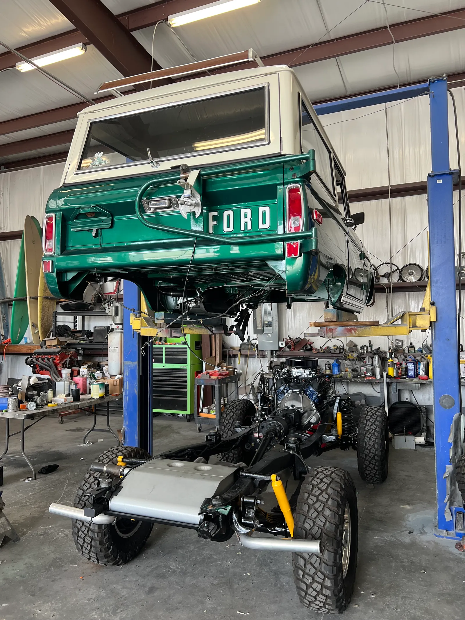 1975 Ford Bronco custom build at Shane's Garage — exterior photo 1
