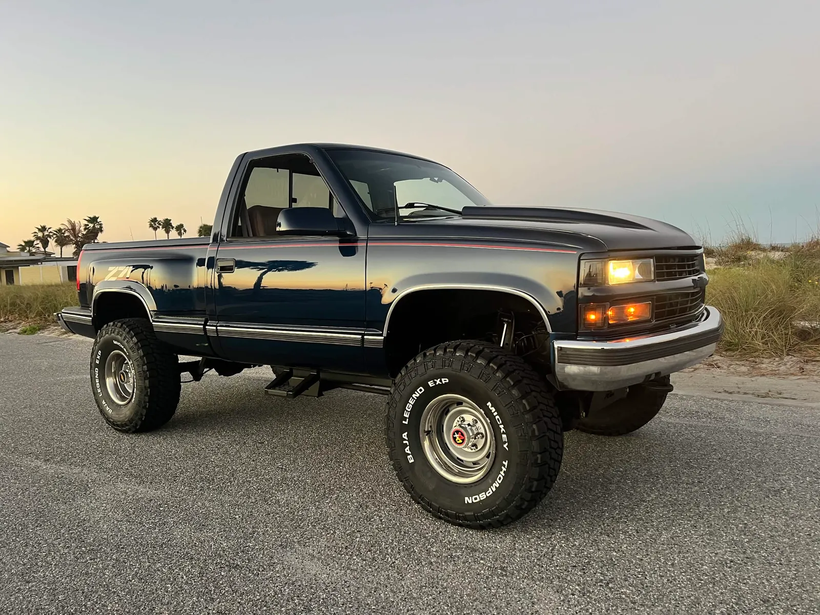 1995 Chevrolet K1500 Silverado Indigo Blue Lifted 4x4, photo 3